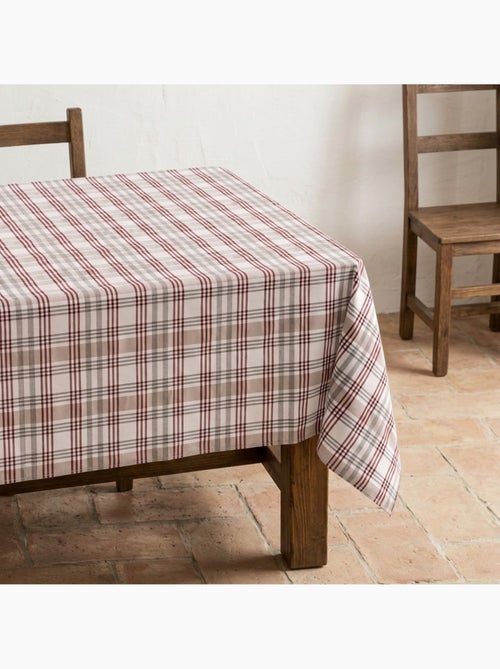 Mantel antimanchas diseño tartán, tacto y caída natural - Gamusi. - Kiabi