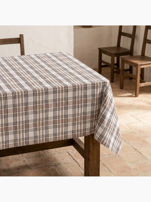 Mantel antimanchas diseño tartán, tacto y caída natural - Gamusi. - Kiabi