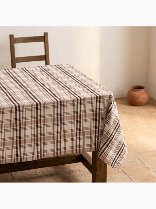 Mantel antimanchas diseño tartán, tacto y caída natural - Gamusi. - Kiabi