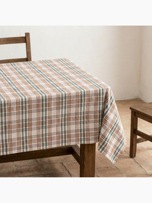 Mantel antimanchas diseño tartán, tacto y caída natural - Gamusi. - Kiabi