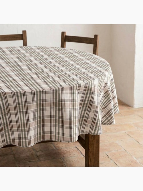 Mantel antimanchas diseño tartán, tacto y caída natural - Gamusi. - Kiabi