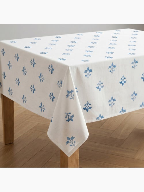 Mantel antimanchas estampado estilo mediterráneo, diseño floral - Gamusi. - Kiabi Mantel antimanchas estampado estilo mediterráneo, diseño floral - Gamusi. - Kiabi