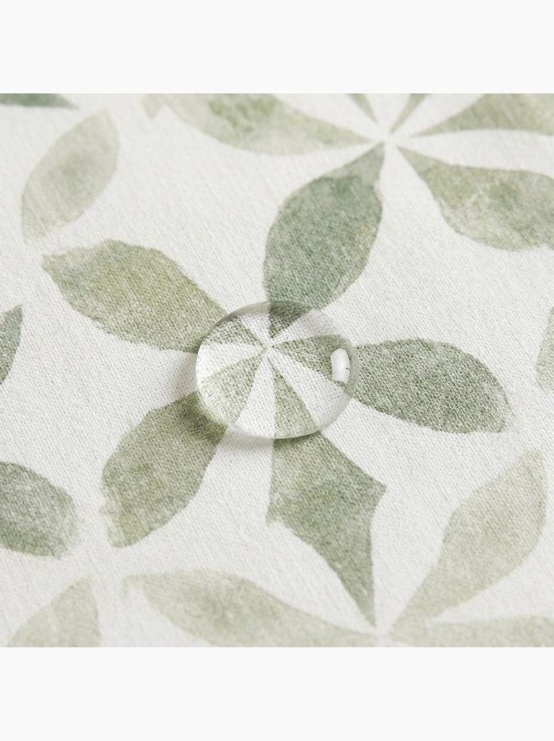 Mantel antimanchas estampado estilo mediterráneo, diseño geométrico - Gamusi. Verde - Kiabi