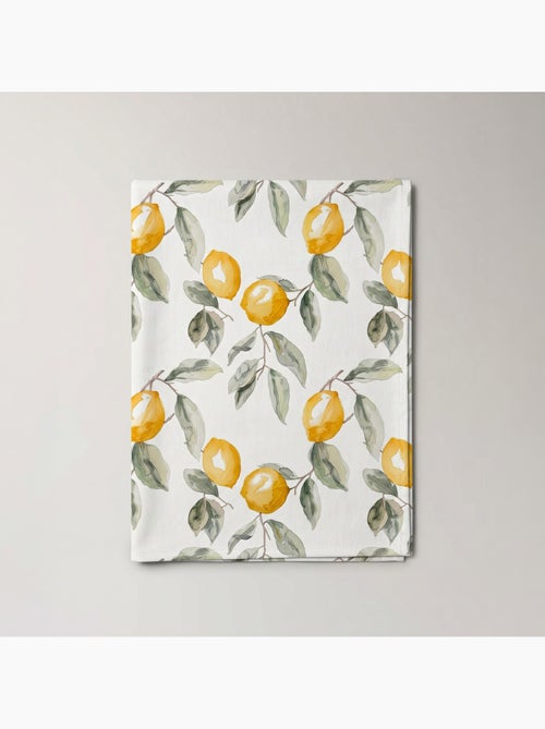Mantel antimanchas estampado estilo mediterráneo, patrón de limones - Gamusi. - Kiabi Mantel antimanchas estampado estilo mediterráneo, patrón de limones - Gamusi. - Kiabi