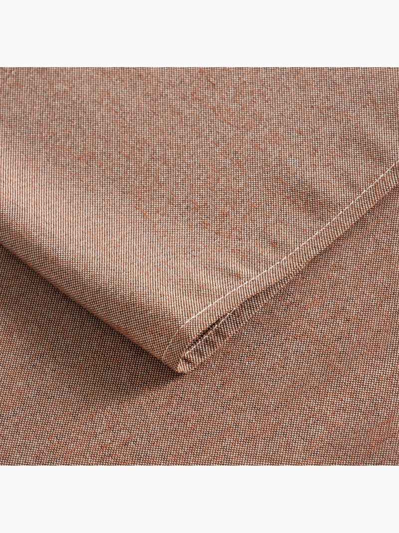 Mantel antimanchas liso, tejido jaspeado. Caida natural,  tacto tela - Gamusi. Taupe - Kiabi