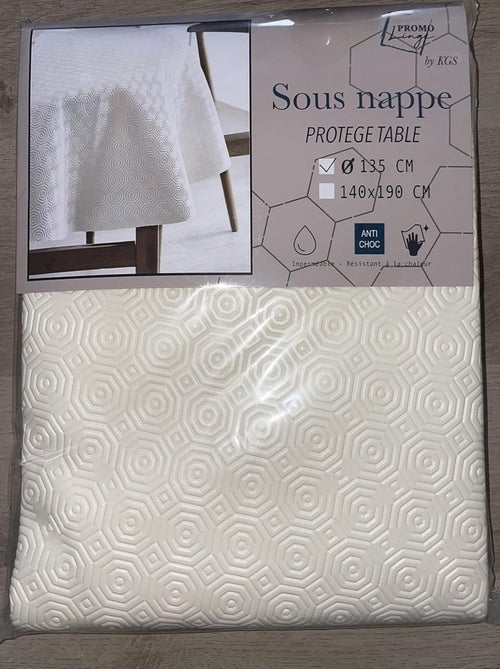 Mantel Bulgomme Ronde 135cm PROMO LINGE - Kiabi