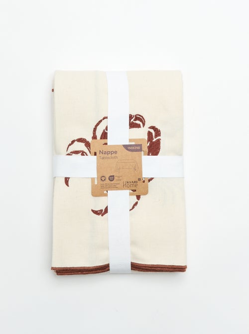 Mantel con cangrejo bordado - Kiabi