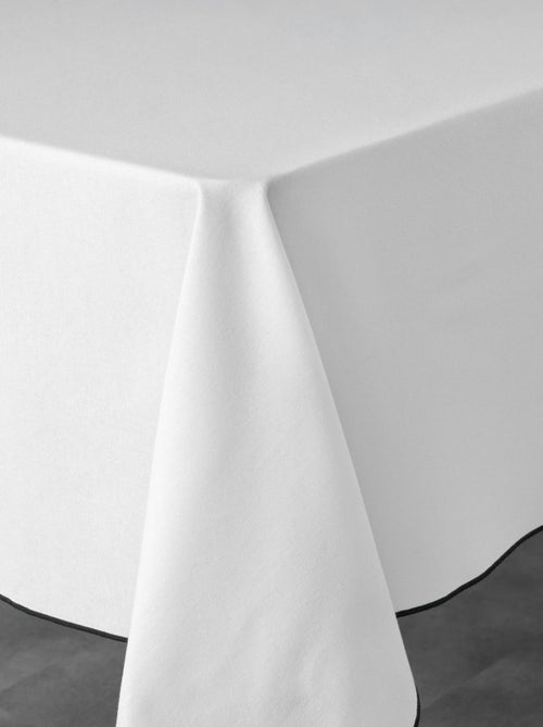 Mantel con ribete de algodón reciclado - Kiabi