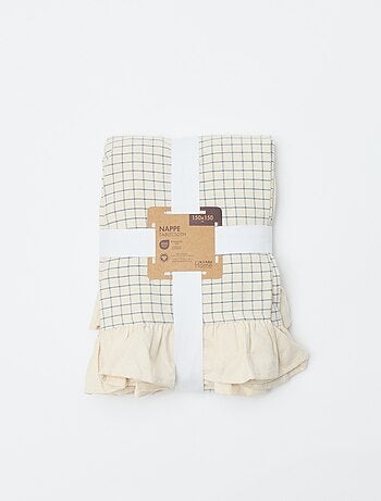 Mantel con volantes (150 x 150 cm)