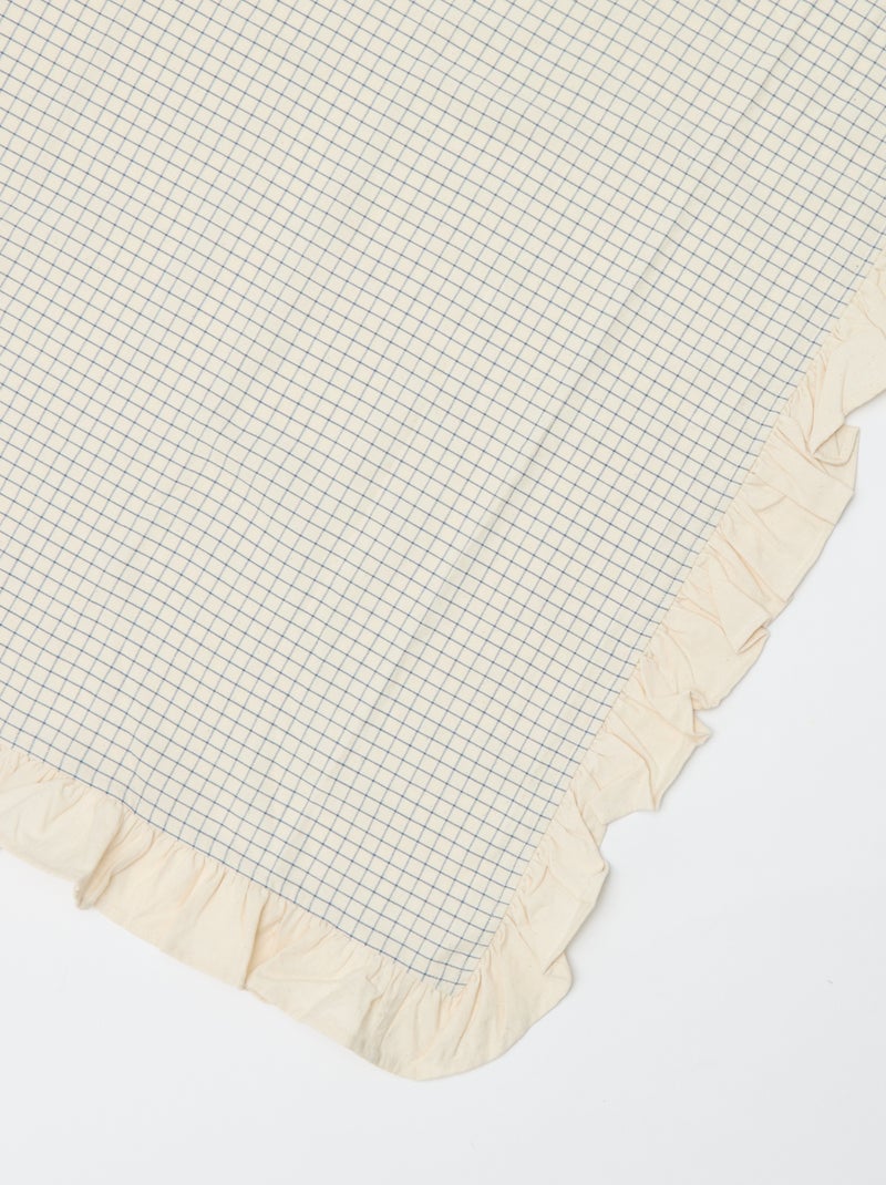 Mantel con volante (150 x 150 cm) Beige - Kiabi