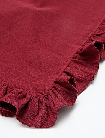 Mantel con volante (150 x 150 cm)