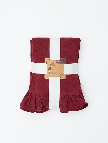 Mantel con volantes (150 x 150 cm)