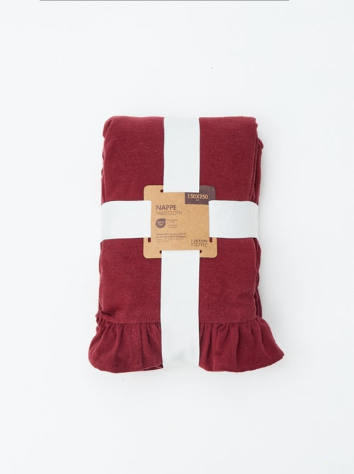 Mantel con volantes (150 x 250 cm) - Kiabi