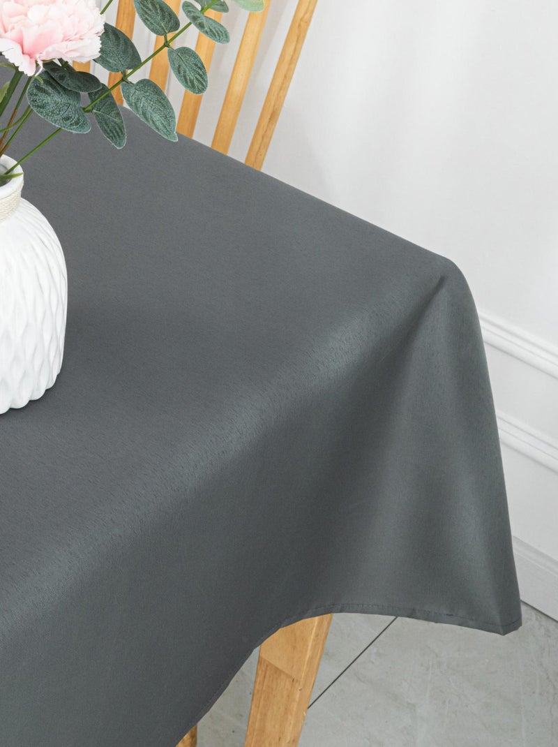 Mantel cuadrado con revestimiento antimanchas Gris claro - Kiabi