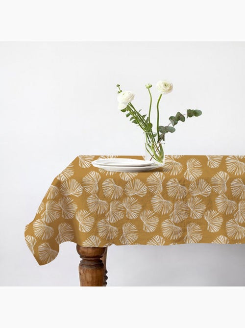 Mantel cuadrado «VIRGINIE» estampado vegetal repelente al agua – 100% algodón Future Home - Kiabi