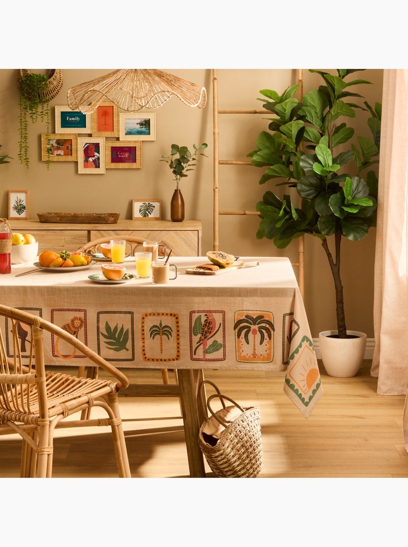 Mantel de algodón tropical hidrófugo Beige - Kiabi