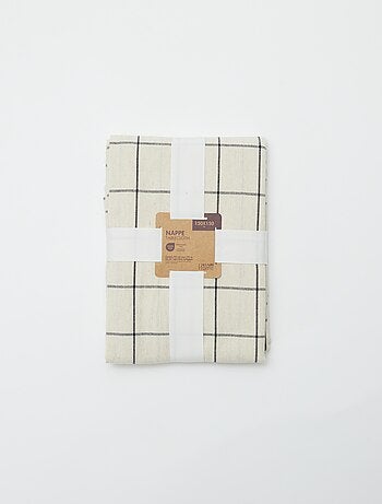 Mantel de cuadros (155x155 cm) - Kiabi Home