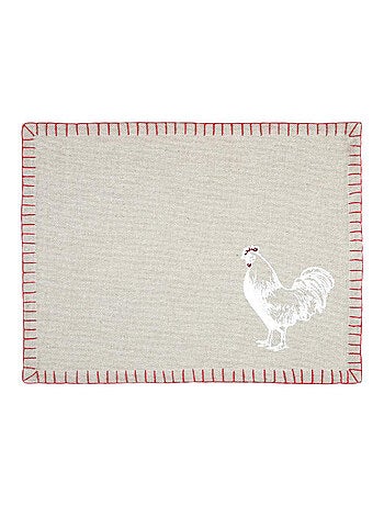 Mantel de mesa gallo de algodón