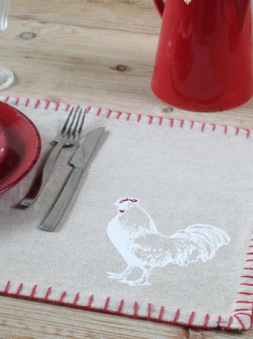 Mantel de mesa gallo de algodón - Kiabi