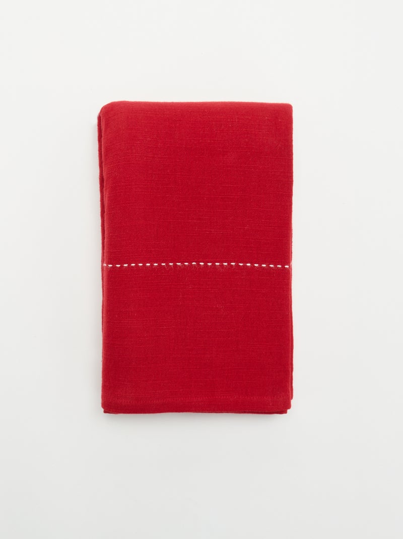 Mantel de Navidad liso - KIABI Home Rojo - Kiabi