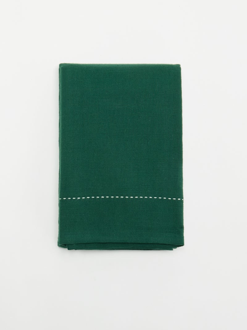 Mantel de Navidad liso - KIABI Home Verde - Kiabi