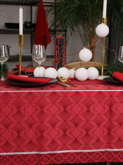 Mantel de Navidad rectangular bordado - Kiabi