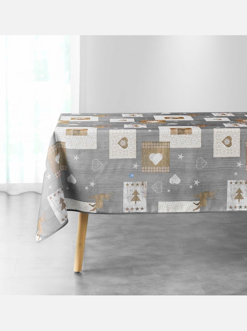 Mantel de Poliéster Augustin PROMO LINGE Gris - Kiabi