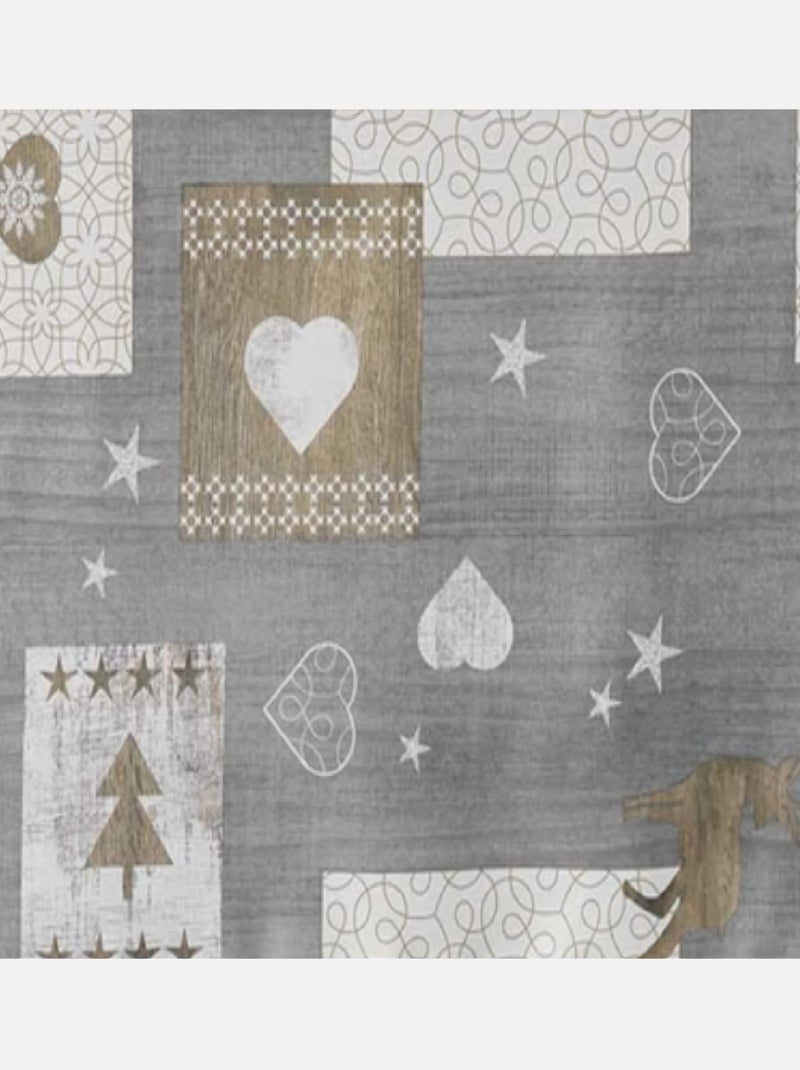 Mantel de Poliéster Augustin PROMO LINGE Gris - Kiabi