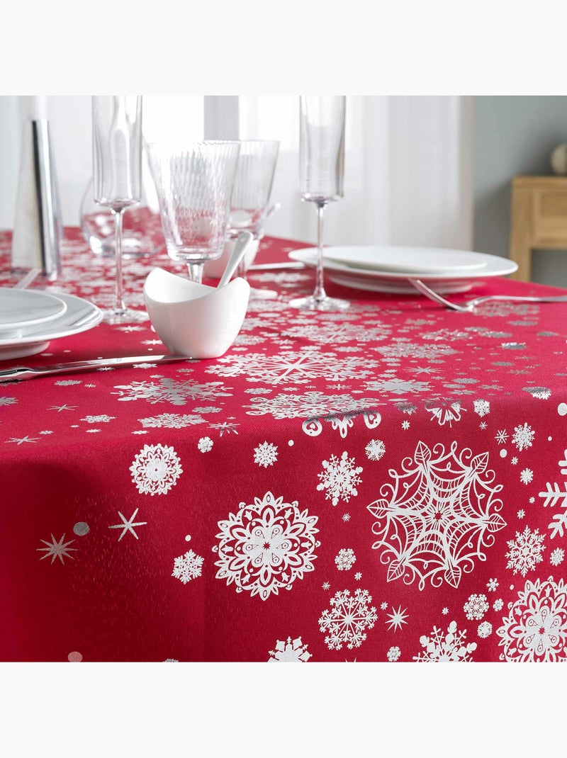 Mantel de Poliéster Constellation Douceur d'Intérieur Rojo - Kiabi