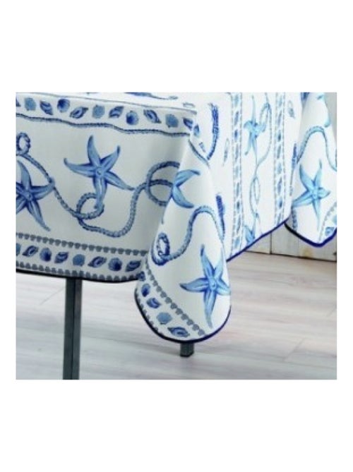 Mantel de Poliéster Marin PROMO LINGE - Kiabi Mantel de Poliéster Marin PROMO LINGE - Kiabi