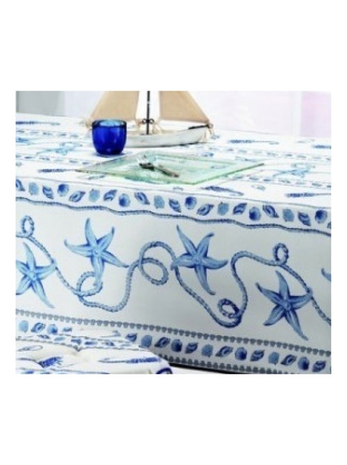 Mantel de Poliéster Marin PROMO LINGE - Kiabi Mantel de Poliéster Marin PROMO LINGE - Kiabi