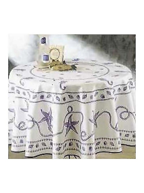 Mantel de Poliéster Marin PROMO LINGE - Kiabi Mantel de Poliéster Marin PROMO LINGE - Kiabi