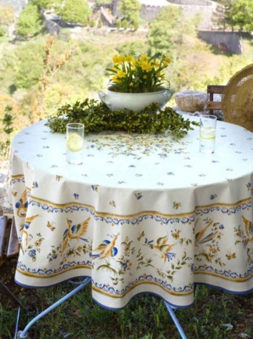 Mantel de Poliéster Moustier Bleu PROMO LINGE - Kiabi