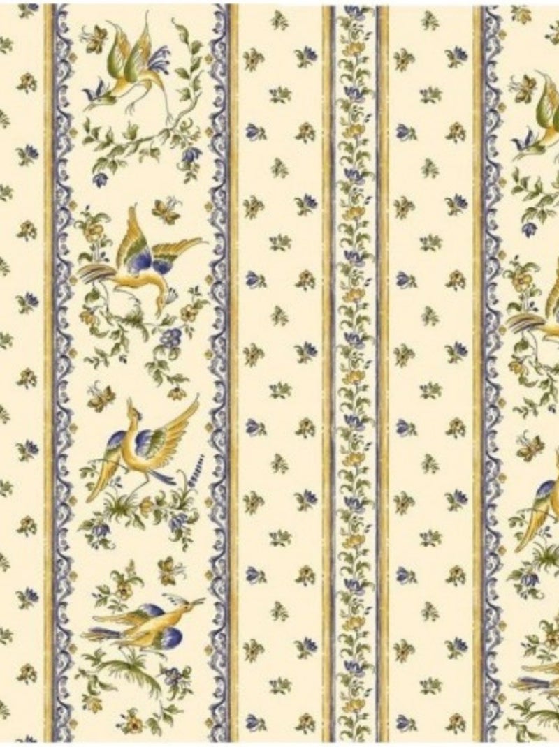 Mantel de Poliéster Moustier Bleu PROMO LINGE Blanco Beige Azul - Kiabi