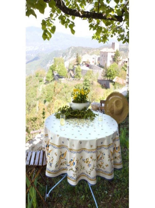 Mantel de Poliéster Moustier Bleu PROMO LINGE - Kiabi