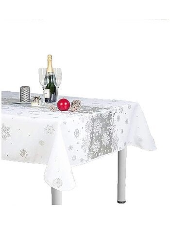 Mantel de Poliéster Nieve navideña PROMO LINGE