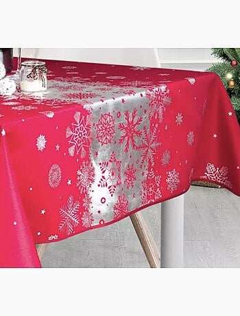 Mantel de Poliéster Nieve navideña PROMO LINGE