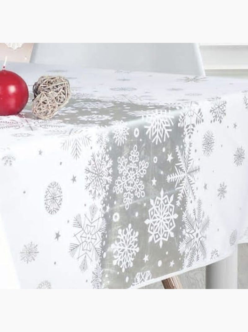 Mantel de Poliéster Nieve navideña PROMO LINGE Blanco - Kiabi