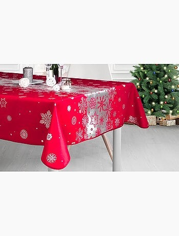 Mantel de Poliéster Nieve navideña PROMO LINGE