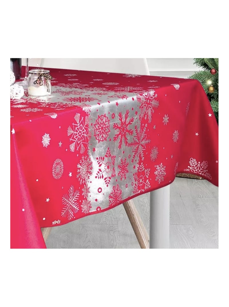 Mantel de Poliéster Nieve navideña PROMO LINGE Rojo - Kiabi