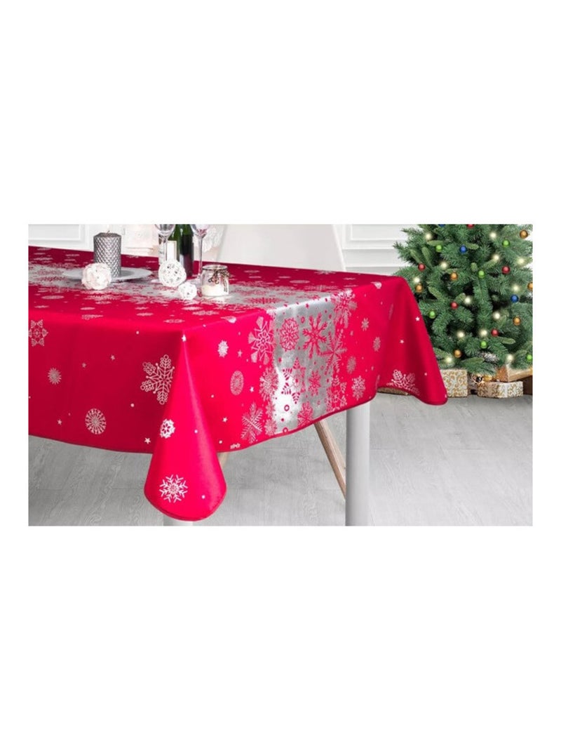 Mantel de Poliéster Nieve navideña PROMO LINGE Rojo - Kiabi