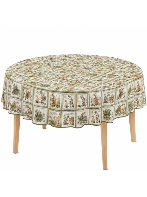 Mantel de poliéster oliviera promo linge - Kiabi Mantel de poliéster oliviera promo linge - Kiabi