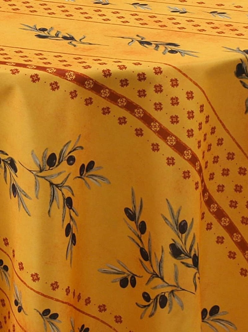 Mantel de Poliéster Olivou PROMO LINGE Blanco Verde Blanco - Kiabi