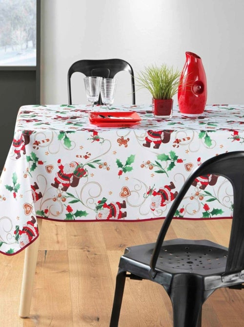 Mantel de Poliéster Père Noël Blanc PROMO LINGE - Kiabi Mantel de Poliéster Père Noël Blanc PROMO LINGE - Kiabi