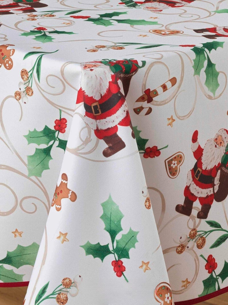 Mantel de Poliéster Père Noël Blanc PROMO LINGE Blanco - Kiabi