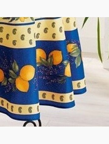 Mantel de poliéster provençale citron promo linge