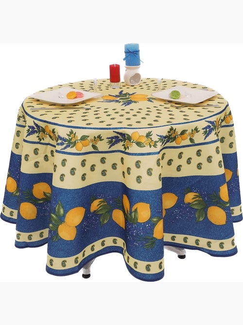 Mantel de Poliéster Provençale Citron PROMO LINGE - Kiabi Mantel de Poliéster Provençale Citron PROMO LINGE - Kiabi
