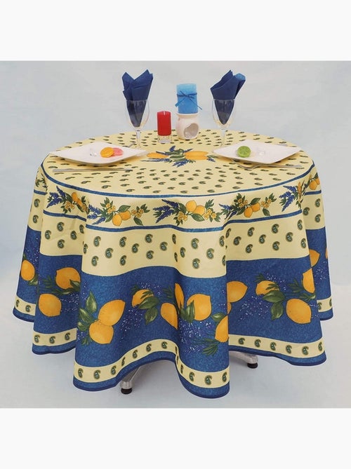 Mantel de Poliéster Provençale Citron PROMO LINGE - Kiabi Mantel de Poliéster Provençale Citron PROMO LINGE - Kiabi