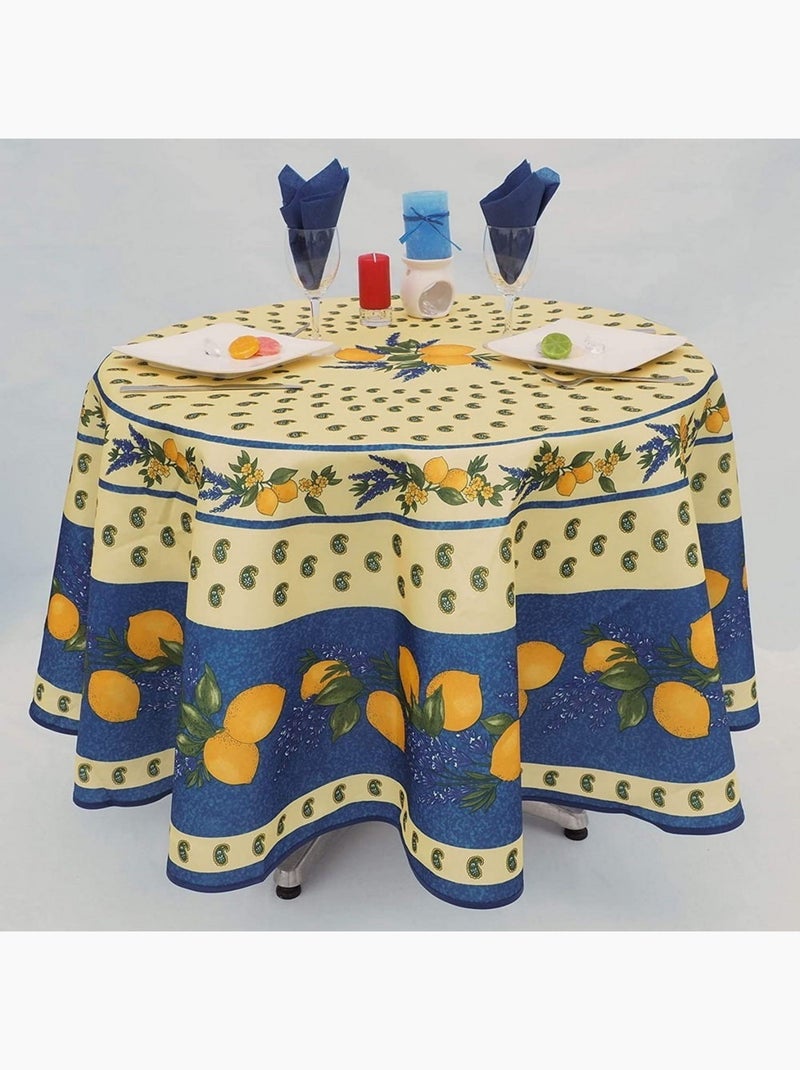 Mantel de Poliéster Provençale Citron PROMO LINGE Azul Azul - Kiabi