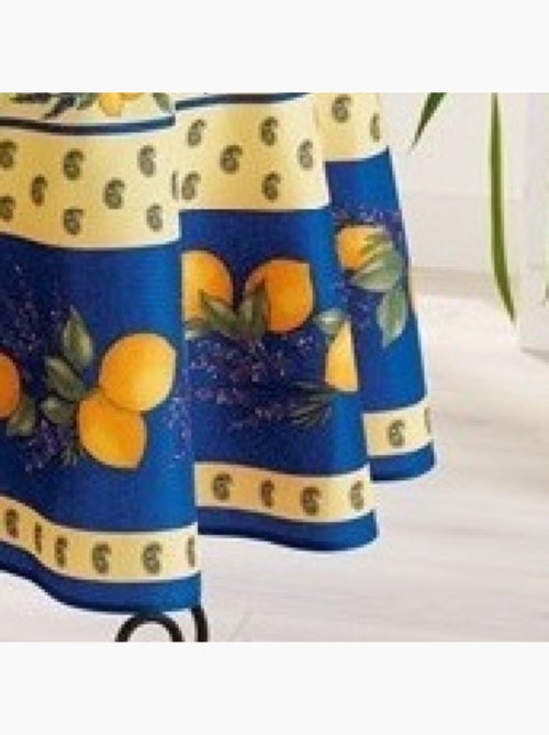 Mantel de Poliéster Provençale Citron PROMO LINGE - Kiabi Mantel de Poliéster Provençale Citron PROMO LINGE - Kiabi
